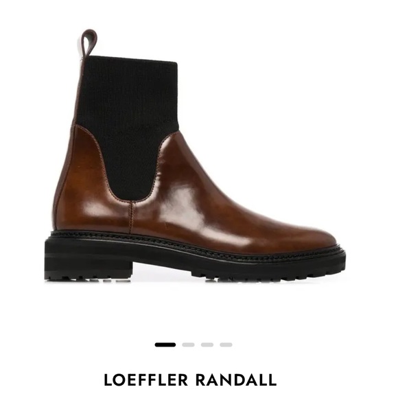 Loeffler Randall knit- panel ankle Chelsea boot - Picture 7 of 7